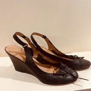 Nicole Women’s Wedge Heels Black Closed Toe Size 10M